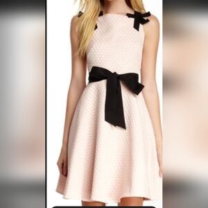 Eva Franco Pink.Black Strap Dress